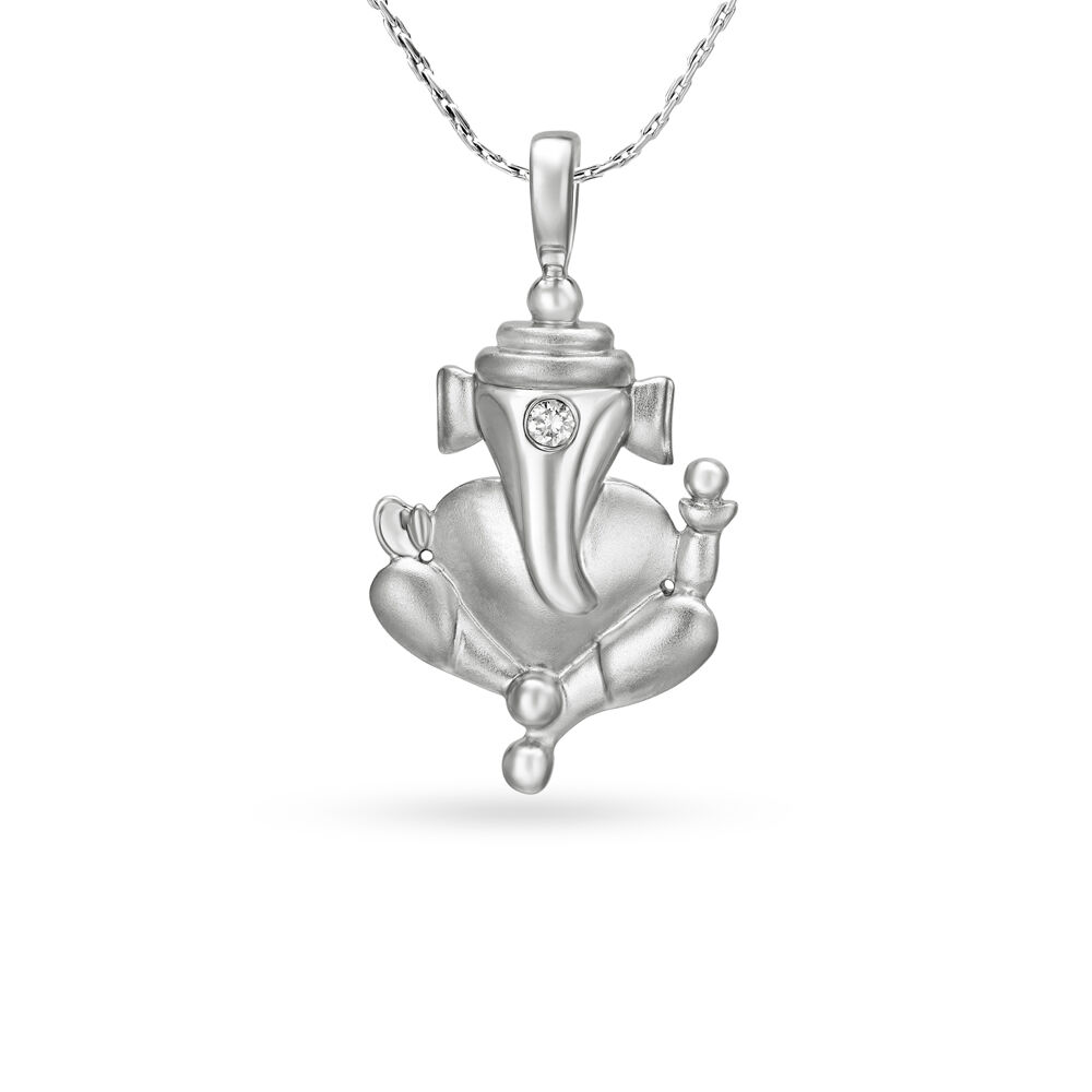 Ganesh pendant outlet silver tanishq