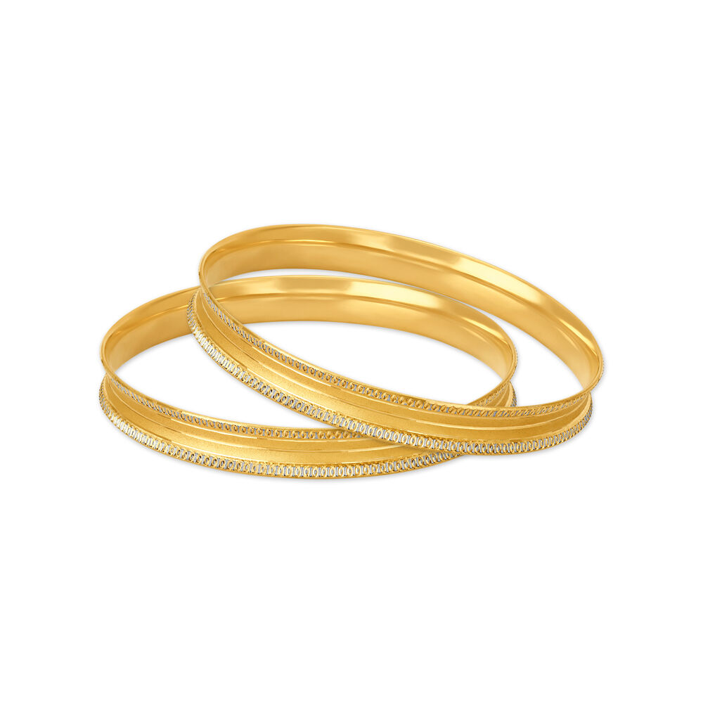 Gold bangles tanishq design outlet