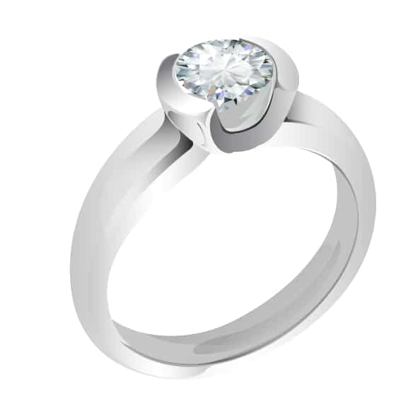 half bezel setting