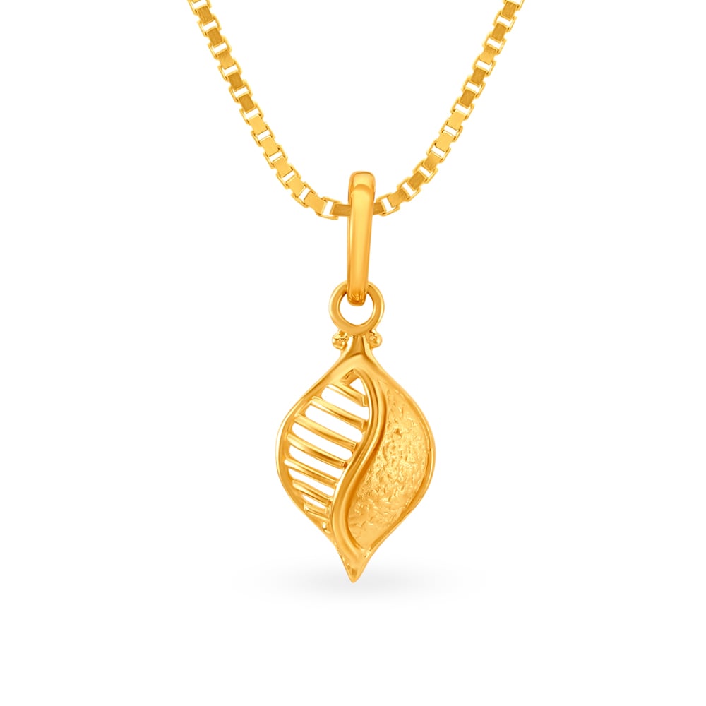 Buy Elegant 22 Karat Gold Leaf Pendant at Best Price Tanishq Singapore Online Store