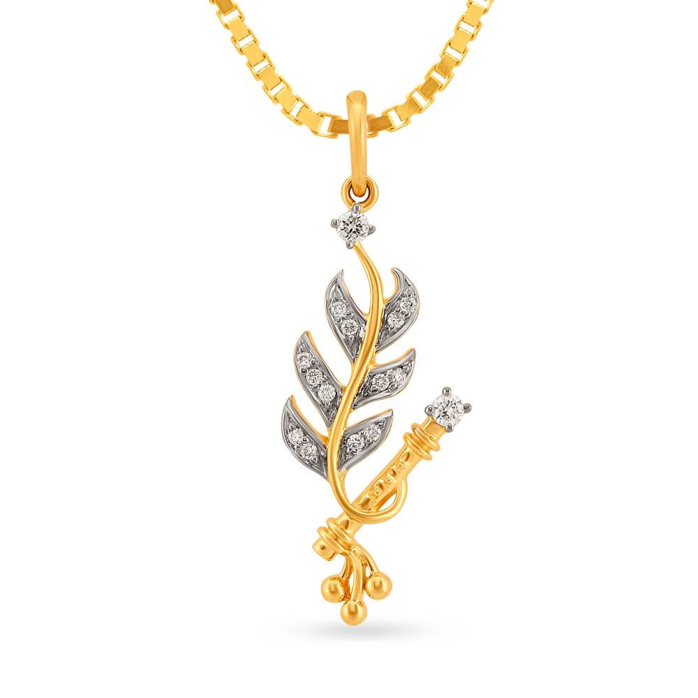 Buy Lord Krishna Gold and Diamond Pendant at Best Price Tanishq