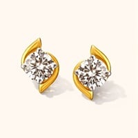 Solitaire Earrings